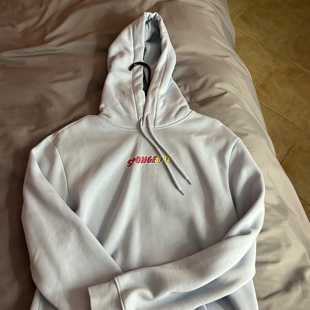 baby blue spongebob hoodie